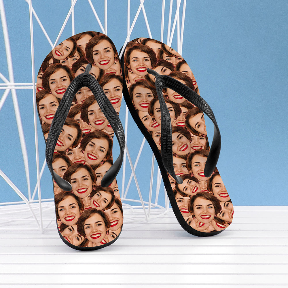 Personalised Photo Flip Flops
