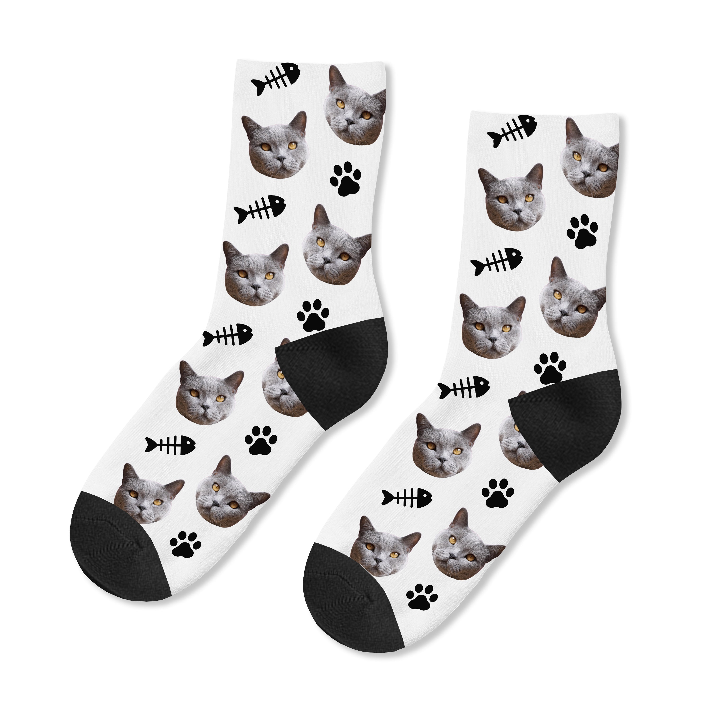 Personalised Cat Photo Socks