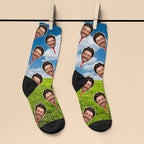 Personalised Golf Tee Face Socks