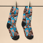Personalised Couple's Face Photo Socks