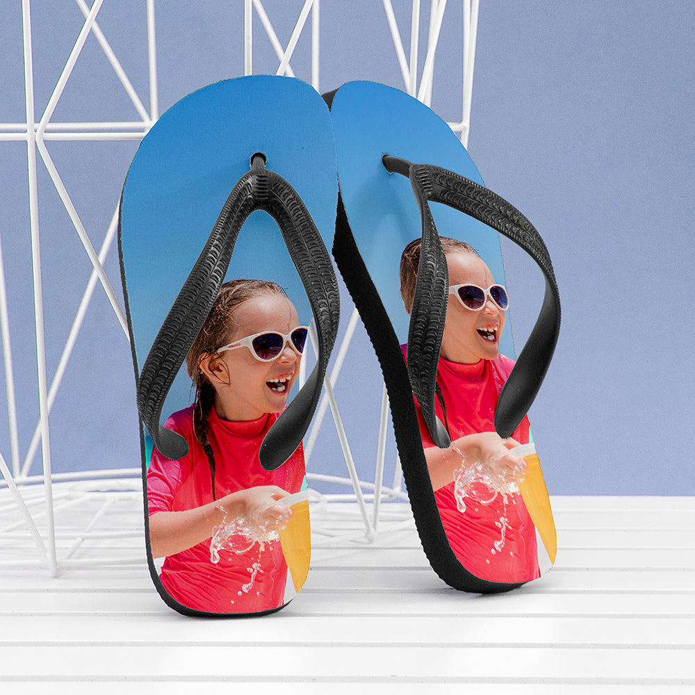 Personalised Kid's Photo Flip Flops