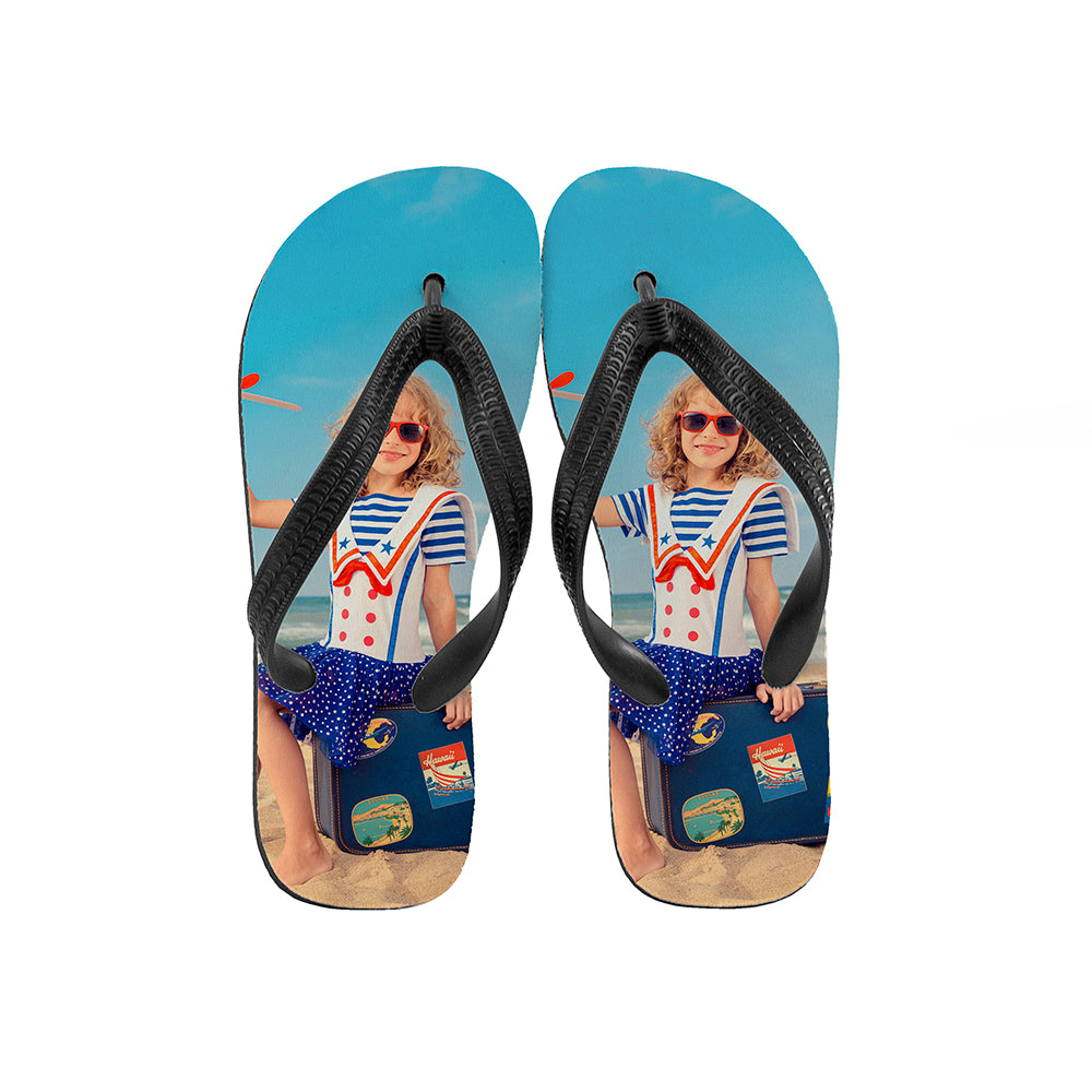 Personalised Kid's Photo Flip Flops