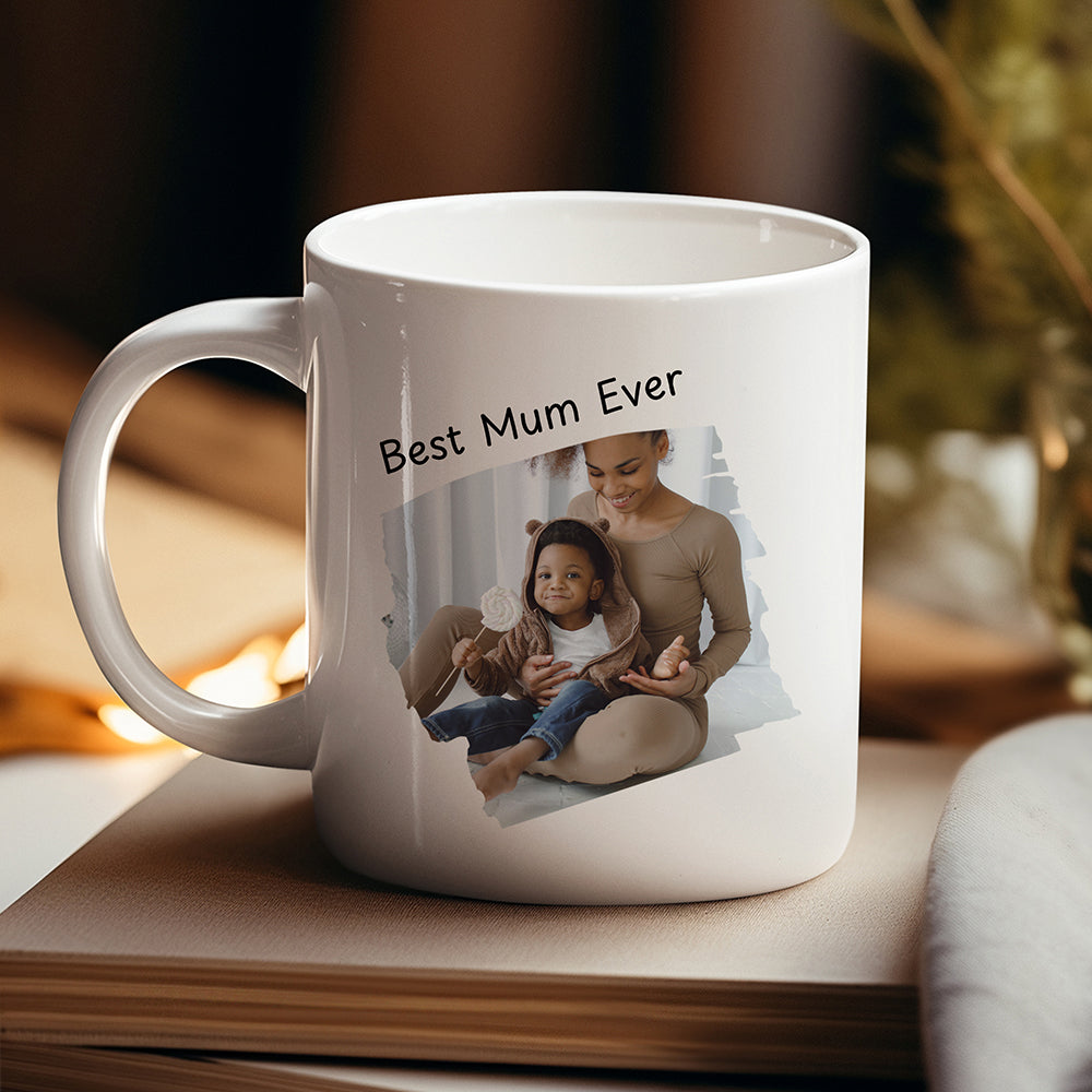 Personalised Best Mum Photo Mug
