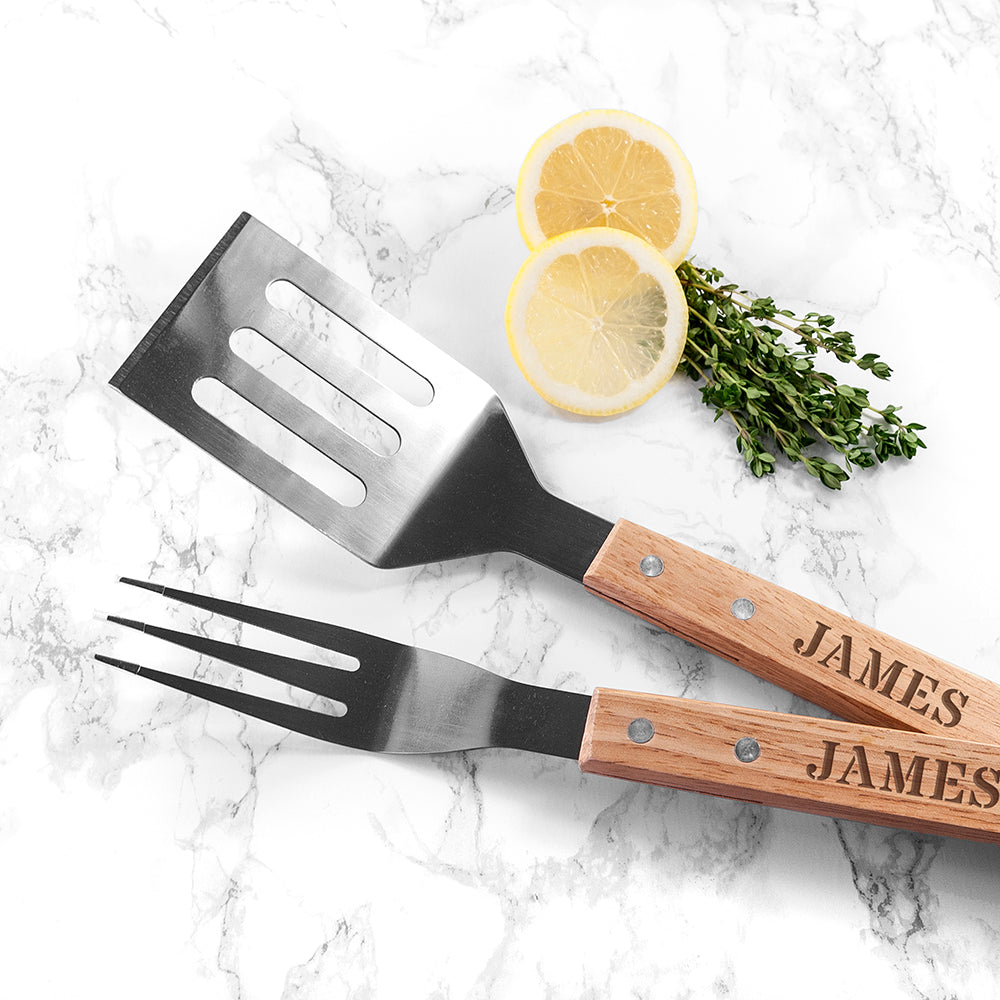 Personalised Engraved BBQ Tools Set