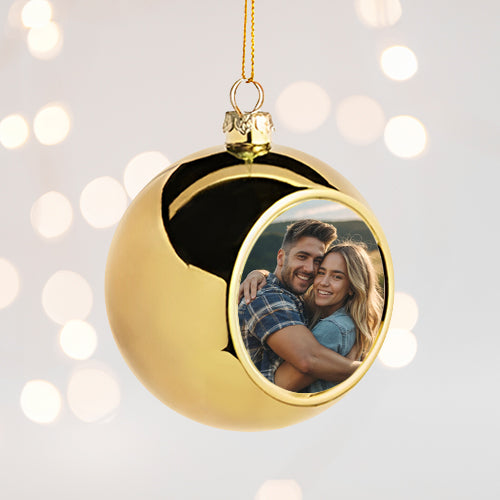Personalised Photo Christmas Bauble