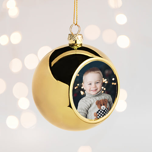 Personalised Photo Christmas Bauble
