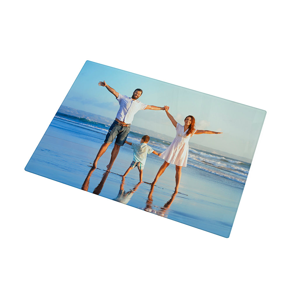 Personalised Family Photo Glass Chopping Board