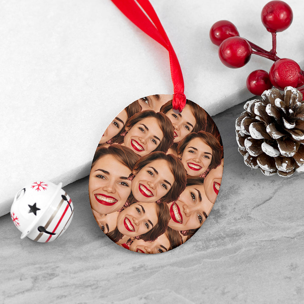 Personalised Face Christmas Ornament