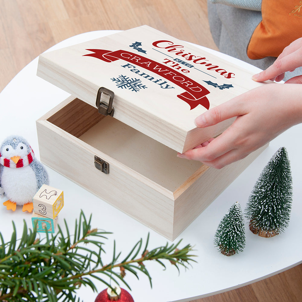 Personalised Our Family's Christmas Eve Box - Medium