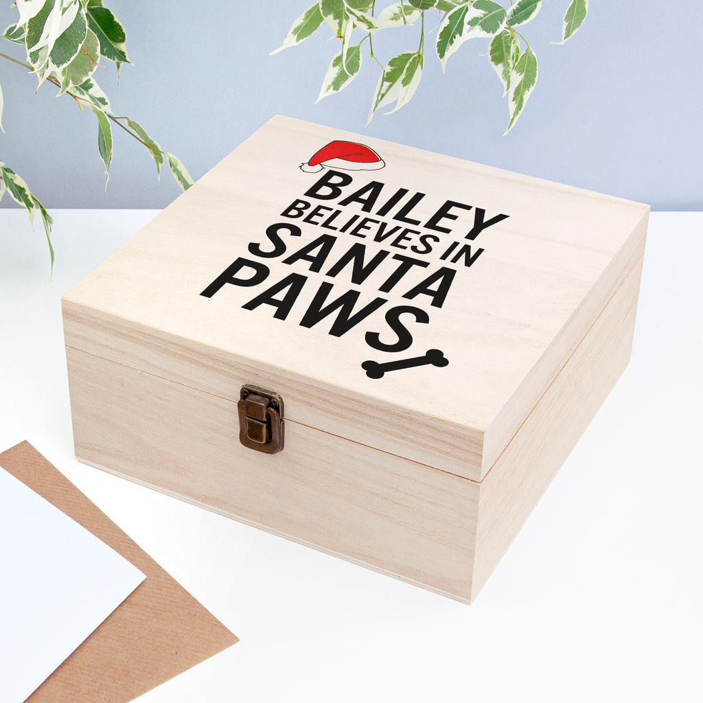 Personalised Pets Santa Paws Christmas Eve Box - Medium
