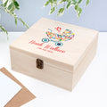 Personalised Pram Baby Boy Memory Box - Medium