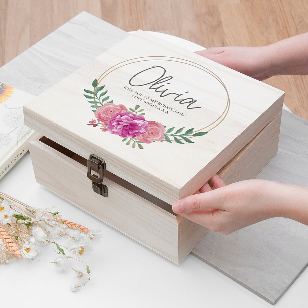 Floral Match Bridesmaid Box  - Peony - Medium
