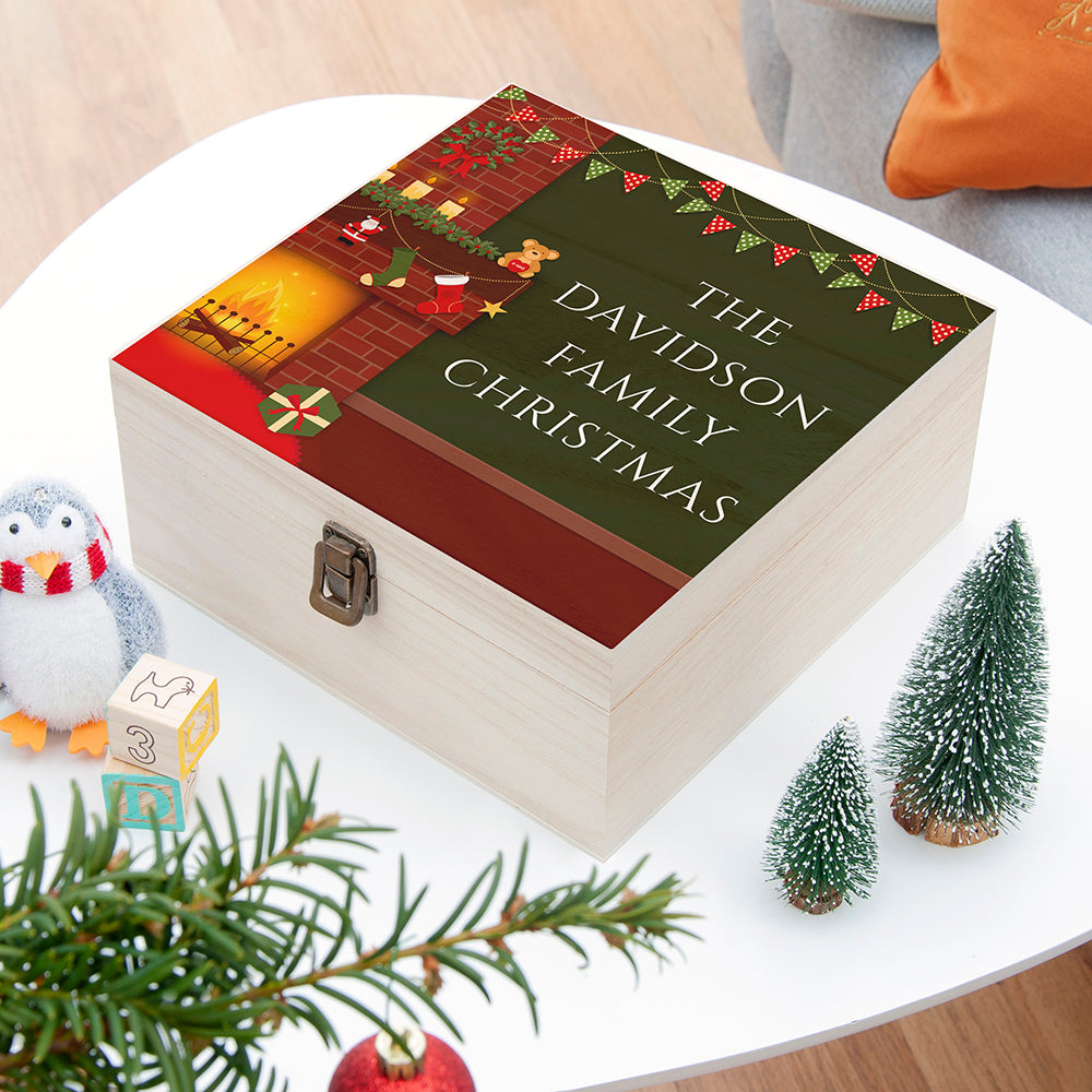 Fireplace Christmas Eve Box - Medium