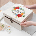 Personalised Vibrant Flower Frame Bridesmaid Box - Medium