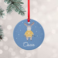 Personalised Festive Moose Christmas Decoration