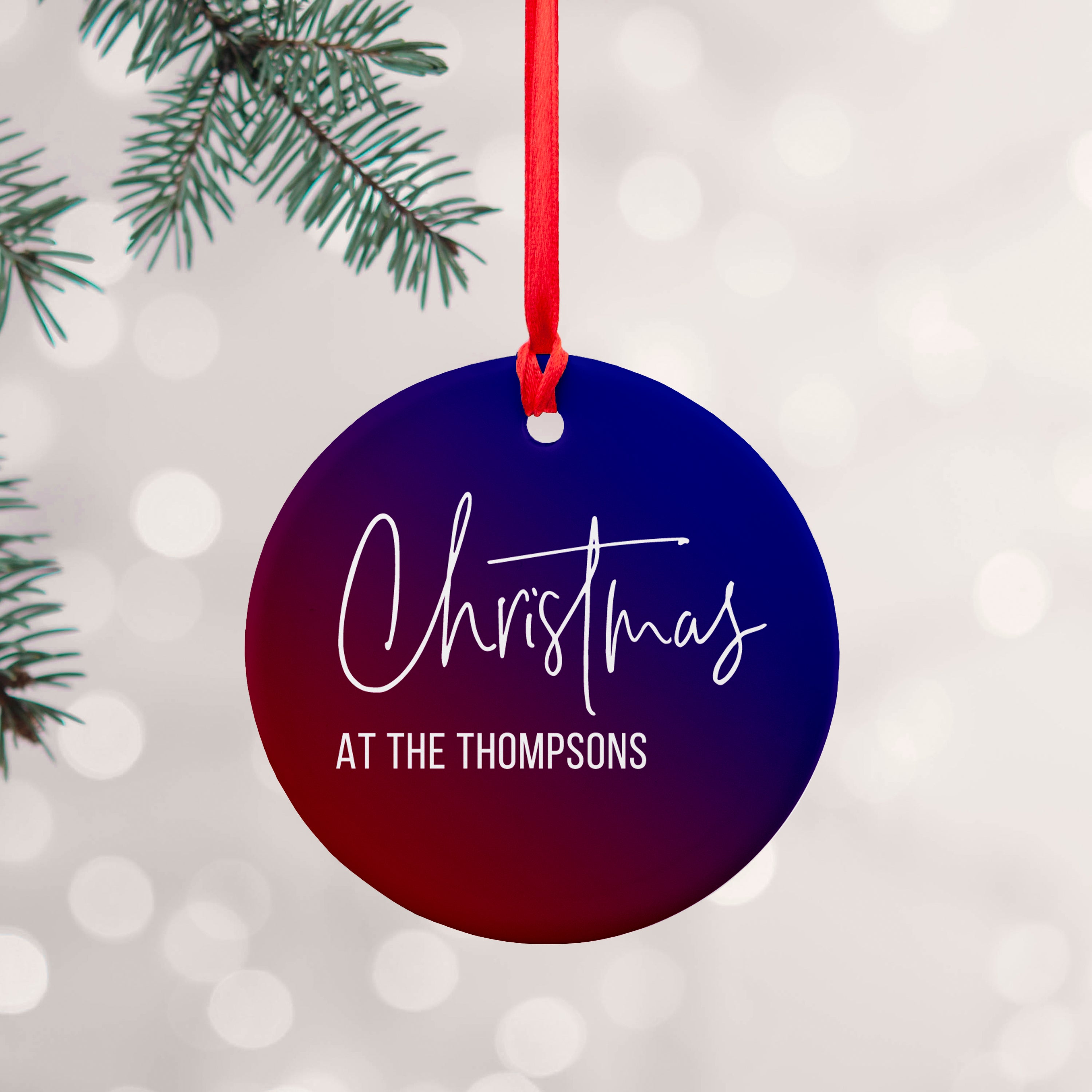 Personalised Family Christmas Decoration