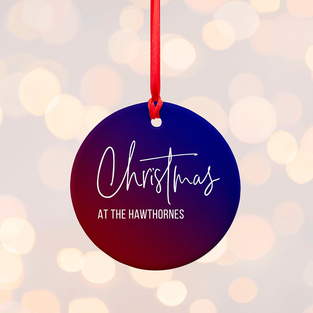 Personalised Family Christmas Decoration