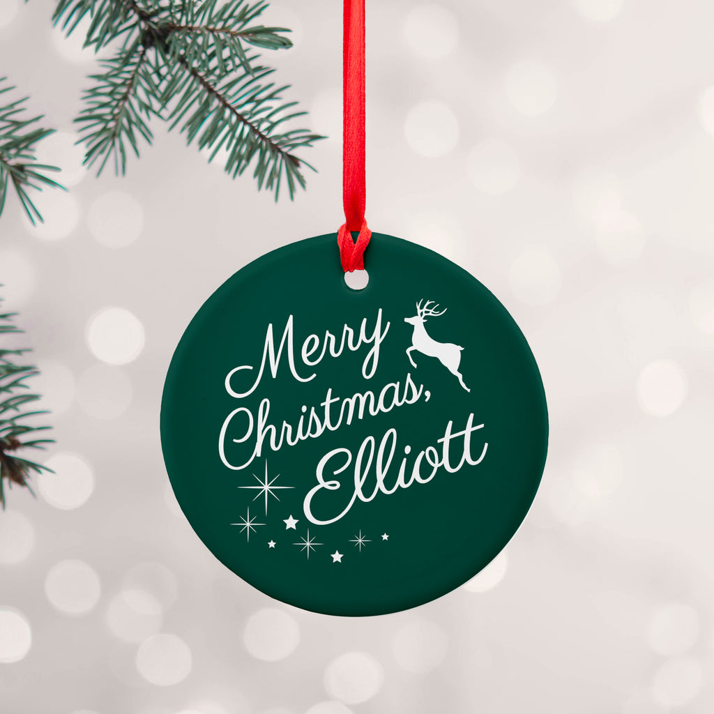 Personalised Merry Christmas Decoration