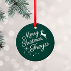Personalised Merry Christmas Decoration