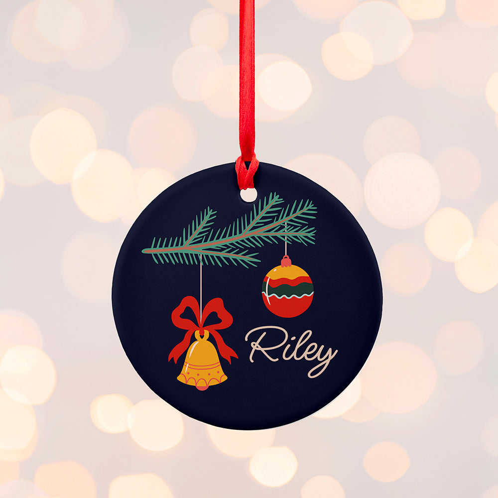 Personalised Christmas Tree Baubles Decoration