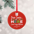 Personalised Dear Santa Christmas Decoration