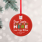 Personalised Dear Santa Christmas Decoration
