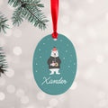 Personalised Polar Bear Christmas Decoration