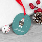 Personalised Polar Bear Christmas Decoration
