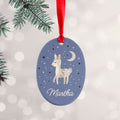 Personalised Moonlit Fawn Christmas Decoration