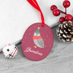 Personalised Winter Owl Christmas Decoration