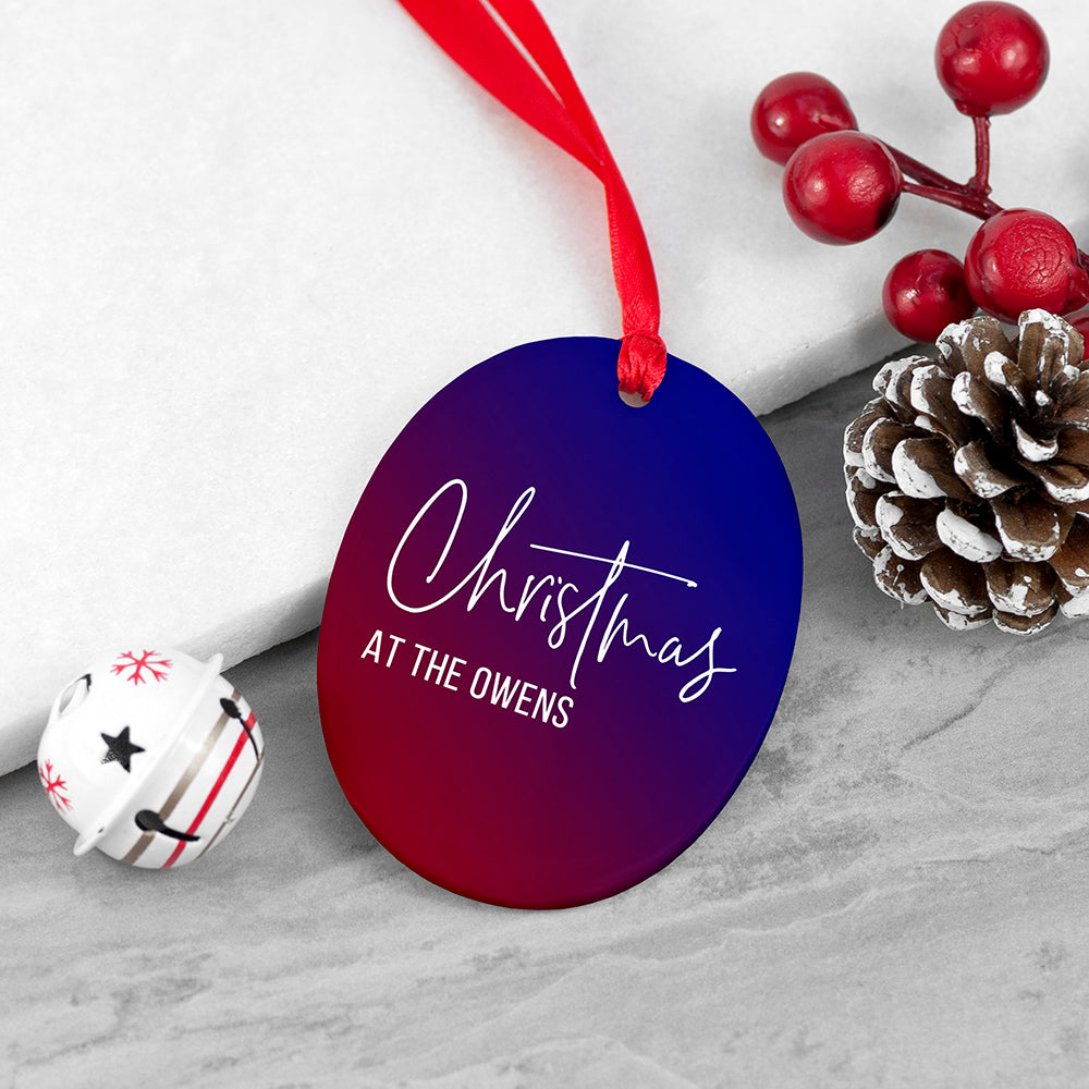 Personalised Family Christmas Decoration