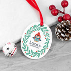 Personalised Baby Penguin 1st Christmas Decoration