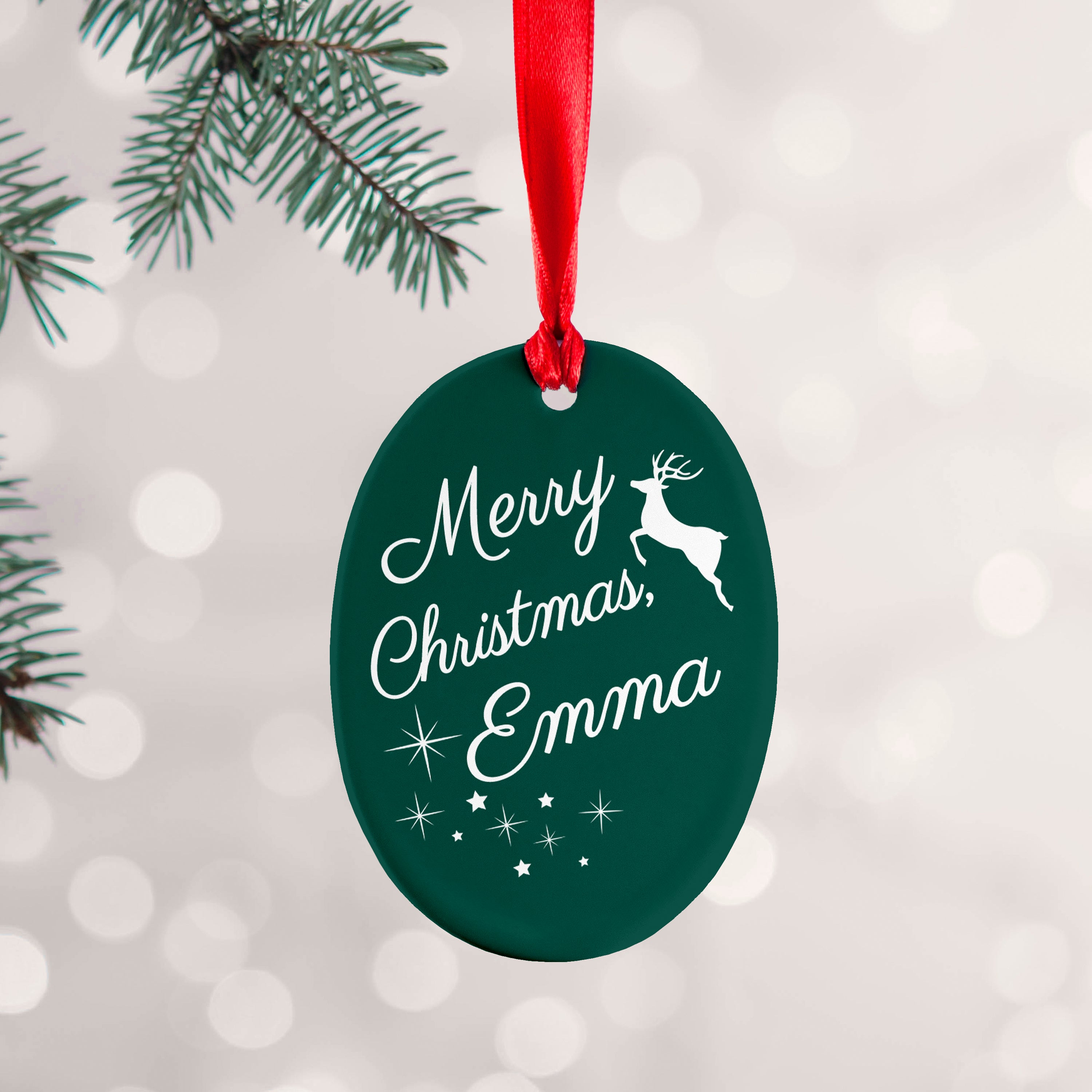 Personalised Merry Christmas Decoration
