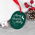 Personalised Merry Christmas Decoration
