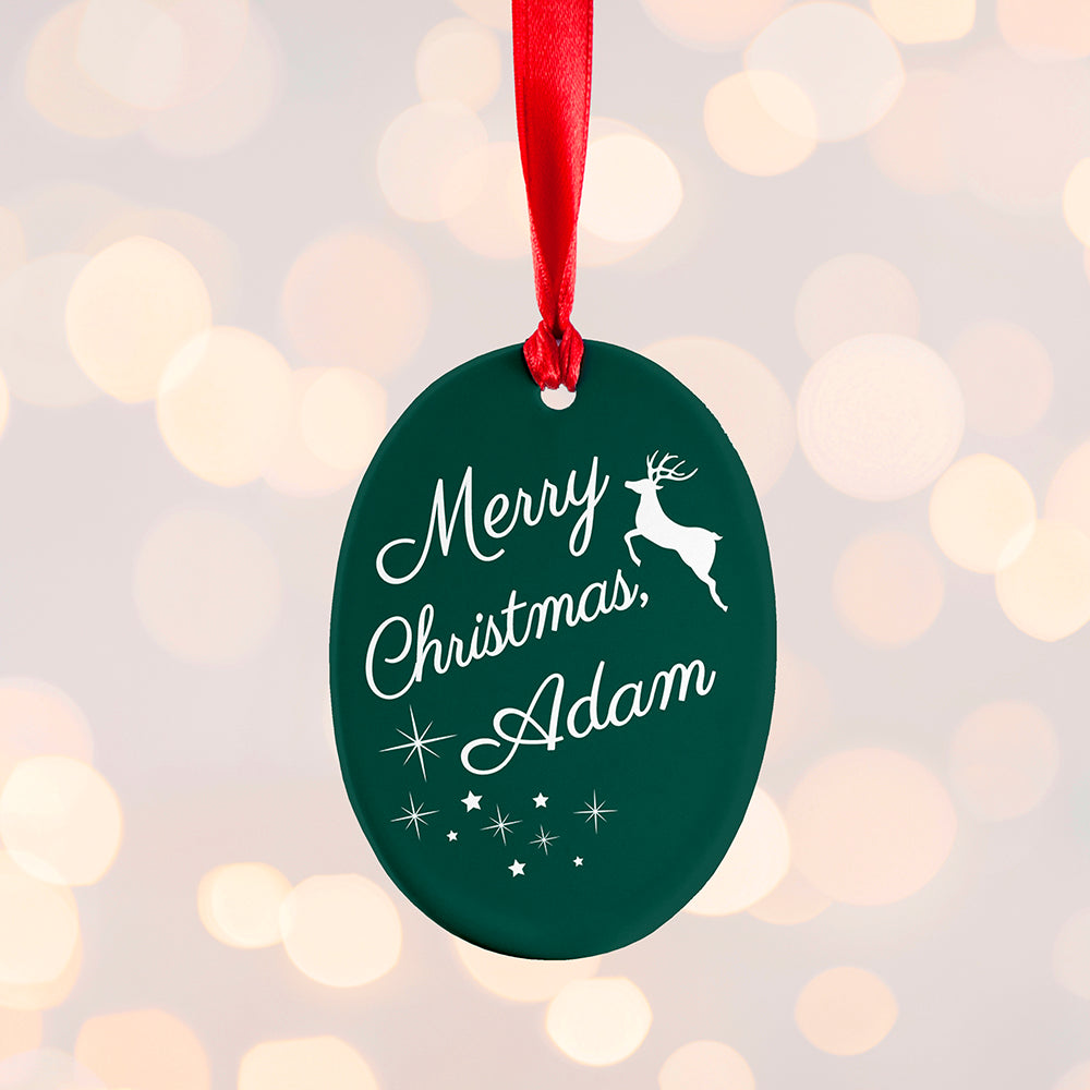 Personalised Merry Christmas Decoration