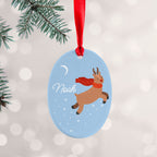Personalised Flying Rudolph Christmas Decoration