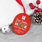 Personalised Dear Santa Christmas Decoration