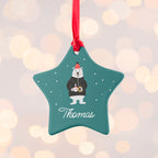 Personalised Polar Bear Christmas Decoration