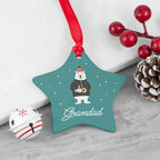 Personalised Polar Bear Christmas Decoration
