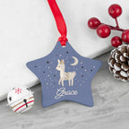Personalised Moonlit Fawn Christmas Decoration