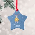 Personalised Festive Moose Christmas Decoration