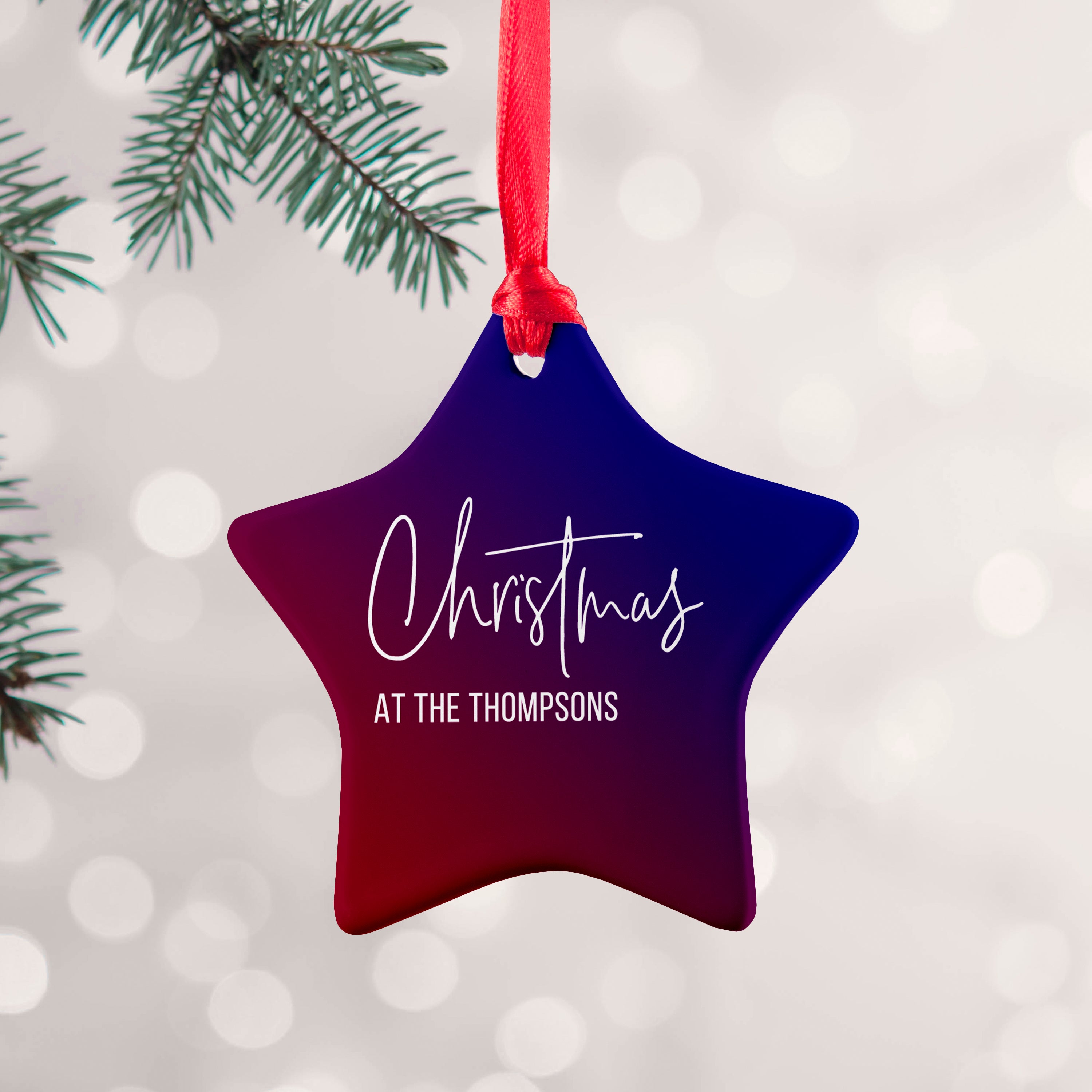 Personalised Family Christmas Decoration