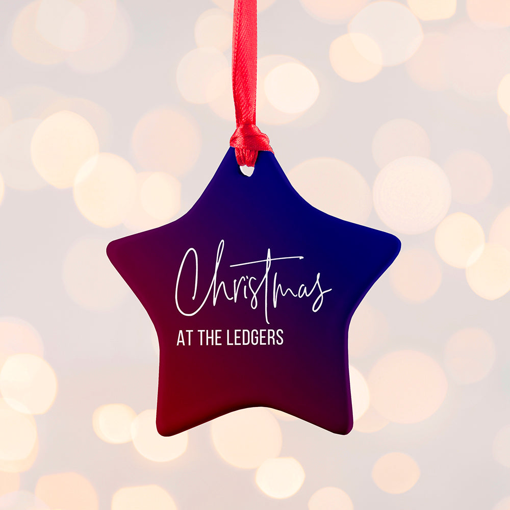 Personalised Family Christmas Decoration