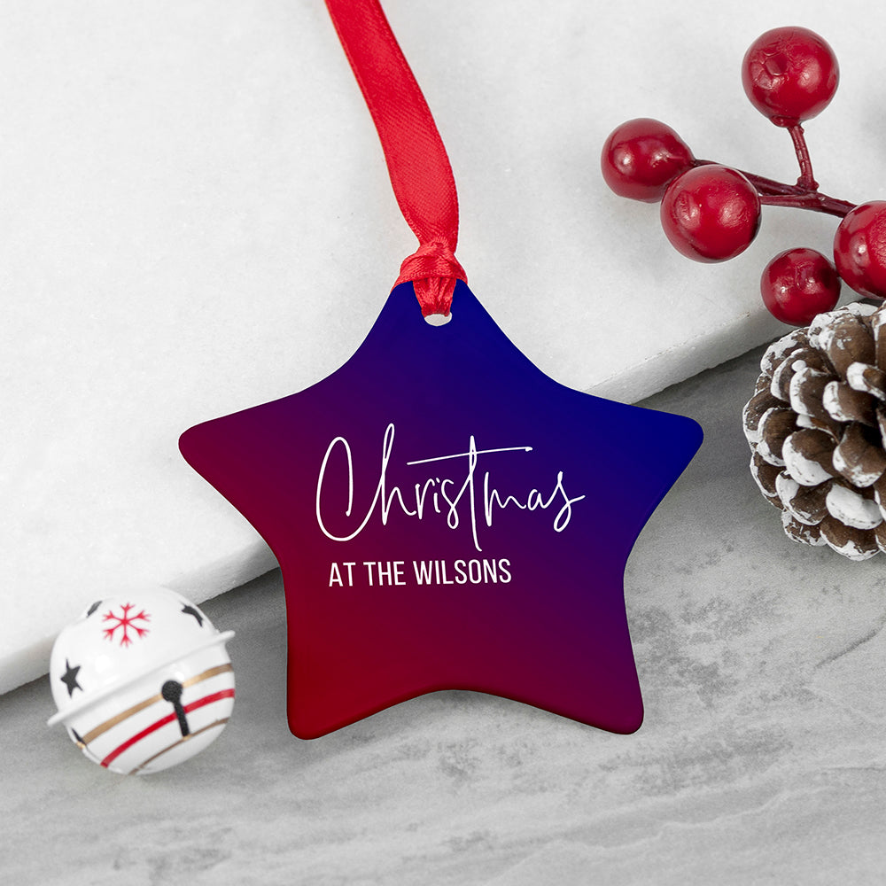 Personalised Family Christmas Decoration