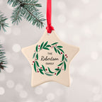 Personalised Family Wreath Christmas Decoration