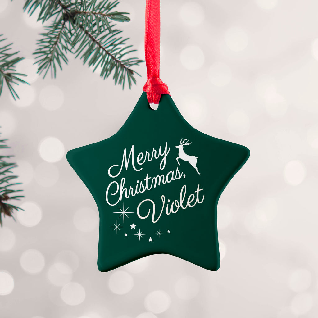 Personalised Merry Christmas Decoration
