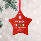 Personalised Dear Santa Christmas Decoration
