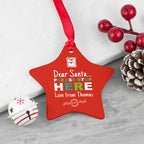 Personalised Dear Santa Christmas Decoration