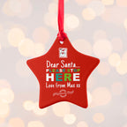 Personalised Dear Santa Christmas Decoration