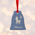 Personalised Moonlit Fawn Christmas Decoration